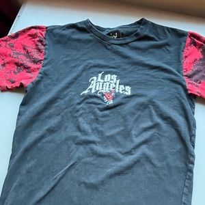 Los Angeles street wear T color (black)